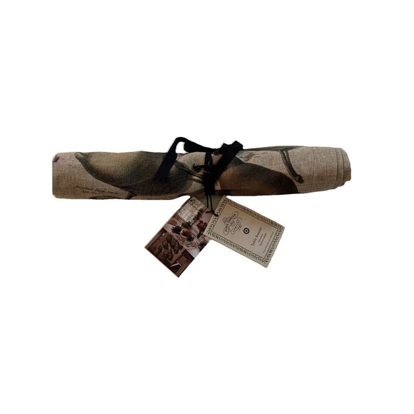 John Derian Cotton Linen 14”x90” Harvest Table Runner Thanksgiving 2024 New - Picture 1 of 4